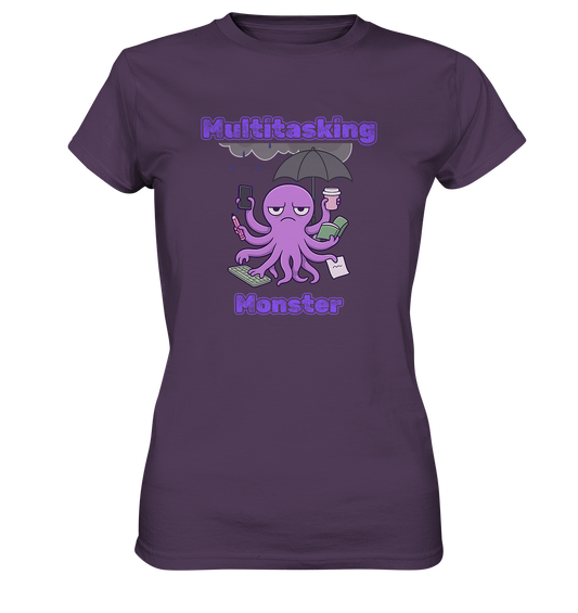 Multitasking Monster - Lila - Ladies Premium Shirt