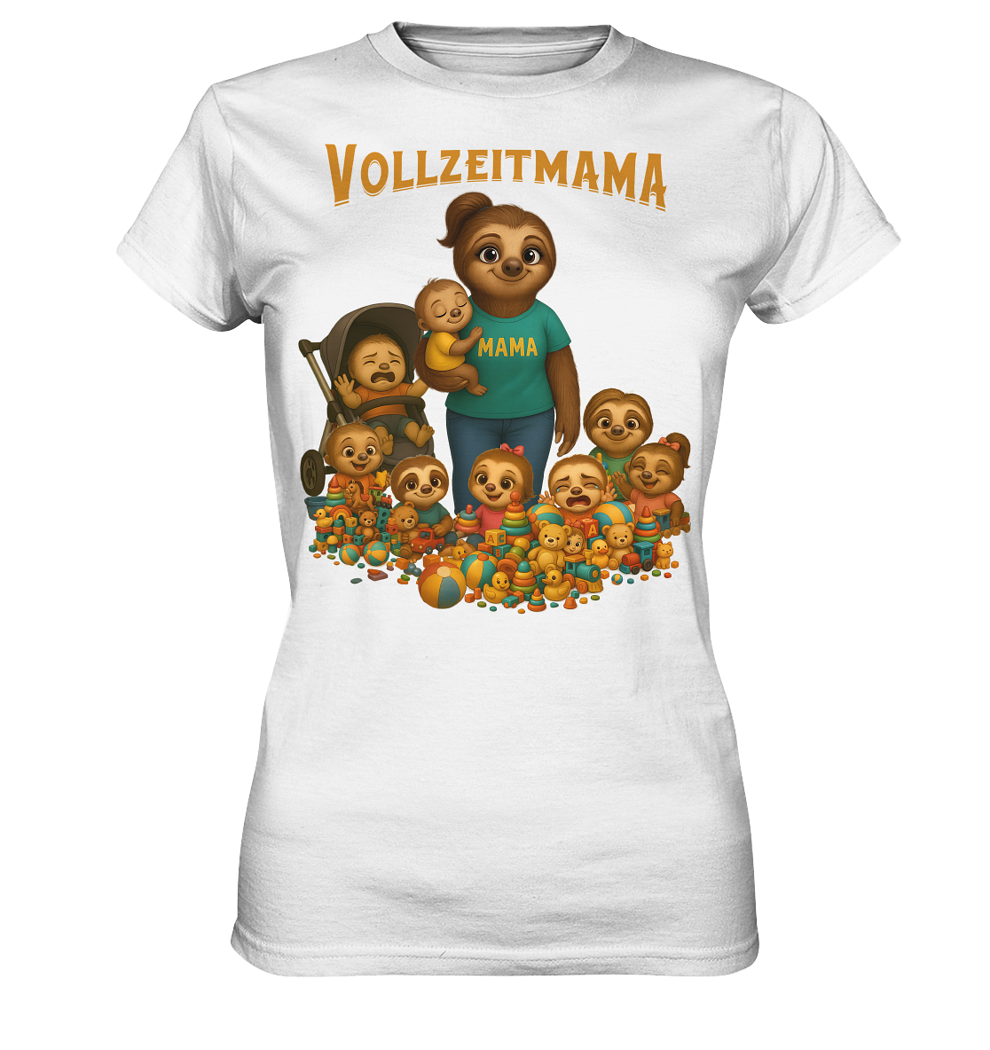 Slothies - Vollzeitmama - Haufen Kinder - Ladies Premium Shirt