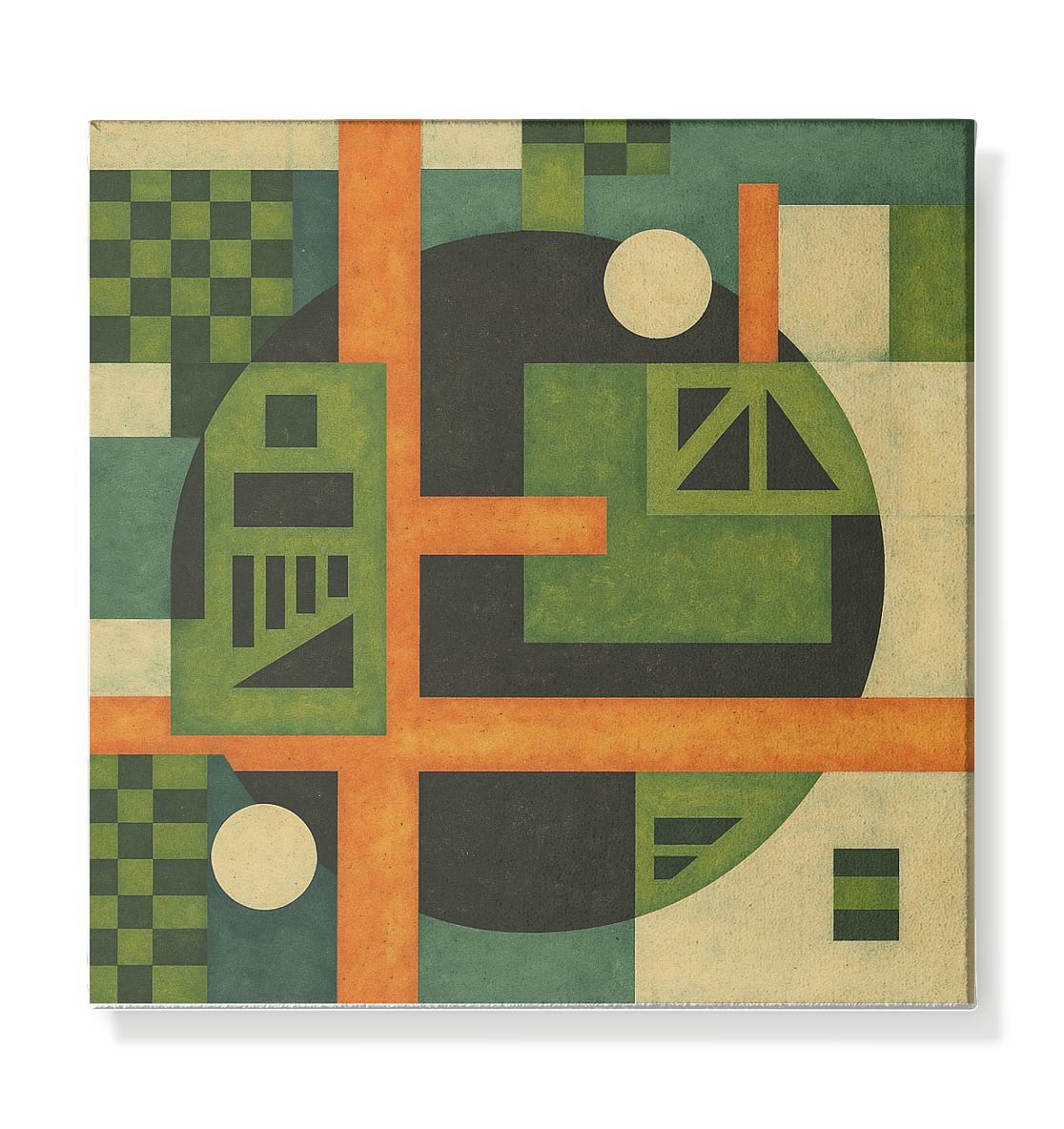 Klang der Geometrie – Wachstumsfeld Edition - Leinwand 30x30cm