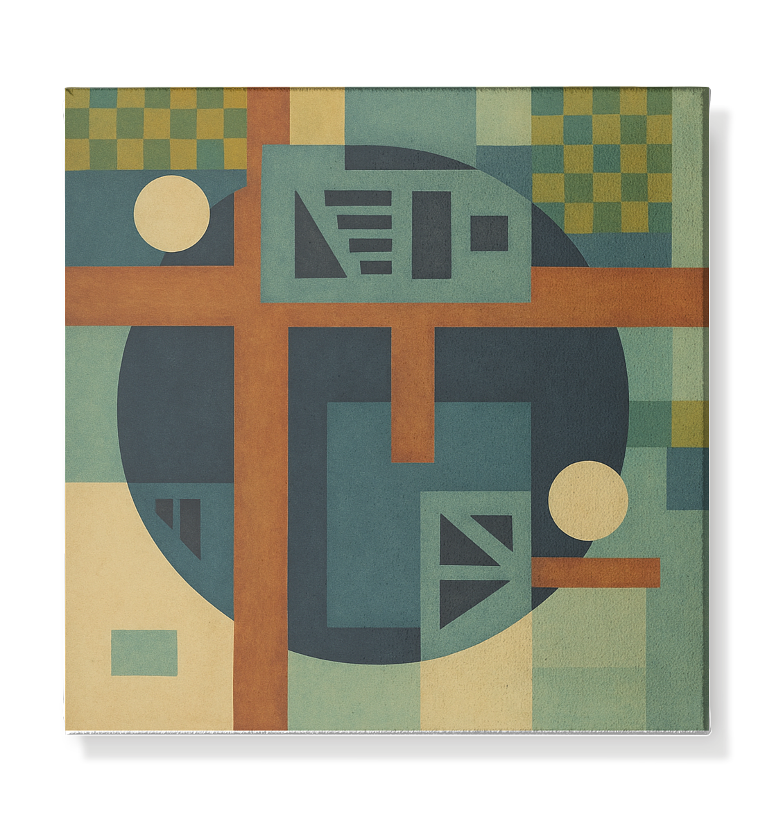 Klang der Geometrie – Tiefenklang Edition - Leinwand 30x30cm