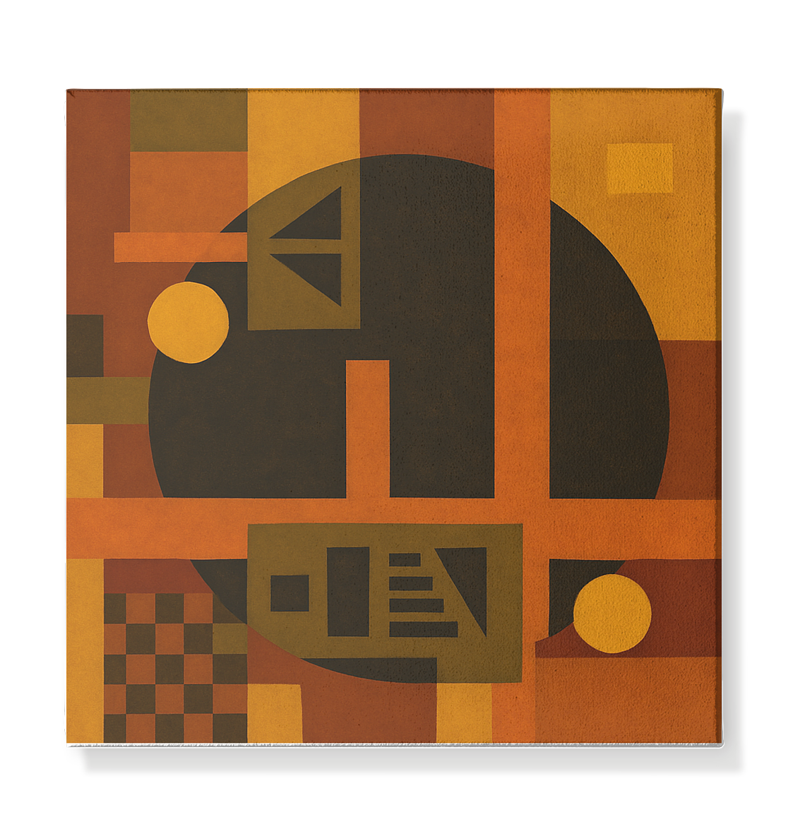 Klang der Geometrie – Erdenkraft Edition - Leinwand 30x30cm