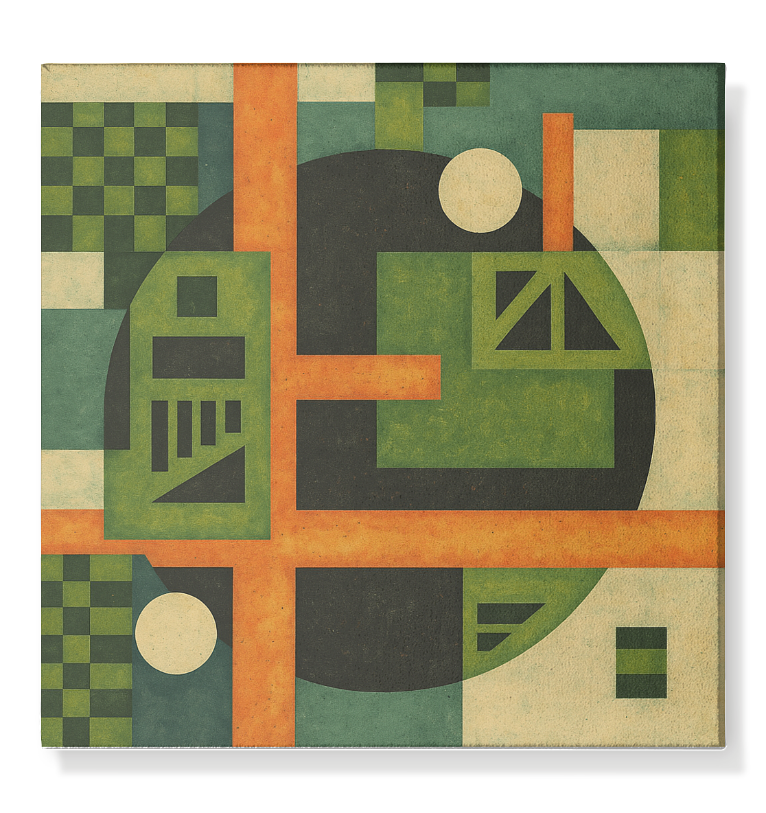 Klang der Geometrie – Wachstumsfeld Edition - Leinwand 50x50cm