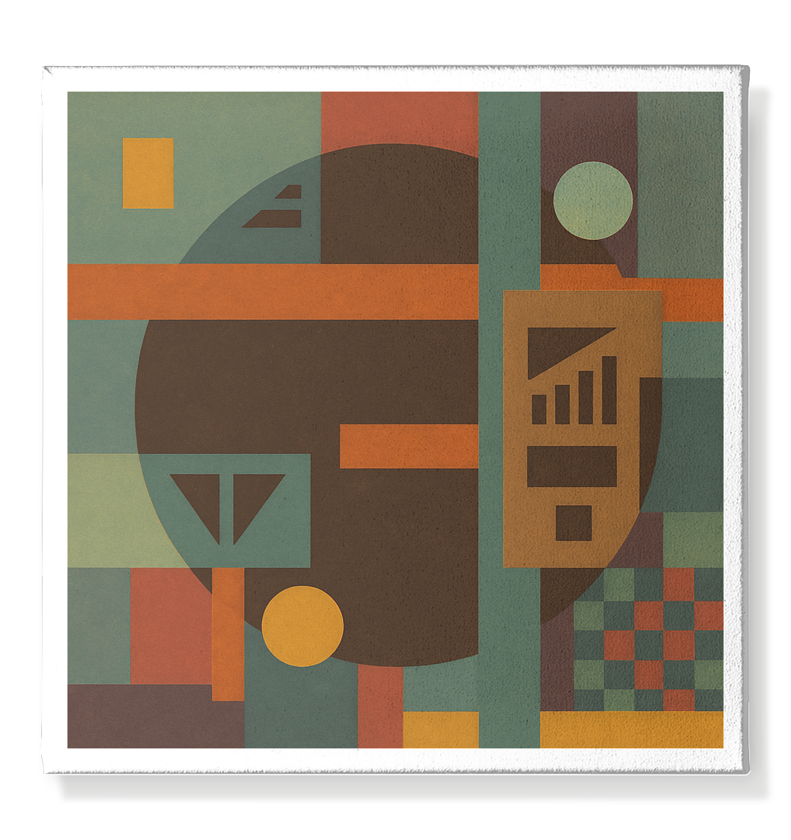 Klang der Geometrie - Sonnenrausch Edition - Leinwand 50x50cm