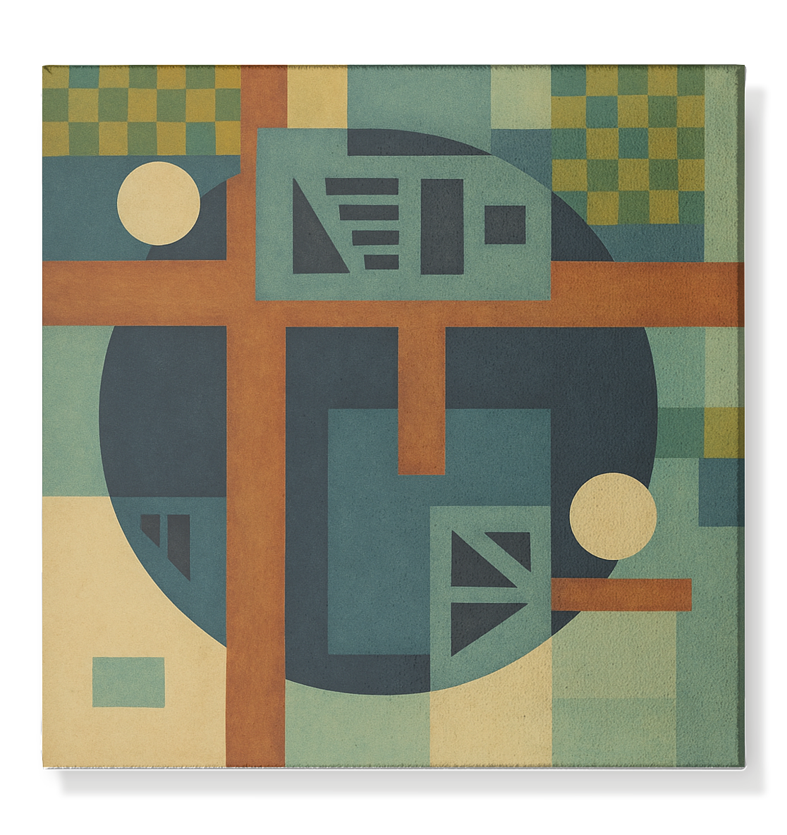 Klang der Geometrie – Tiefenklang Edition - Leinwand 50x50cm