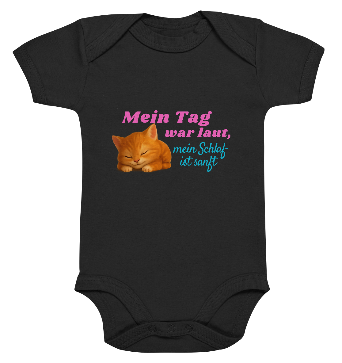 Mein Tag war laut, mein schlaf ist sanft – Kätzchen 2 - Organic Baby Bodysuit