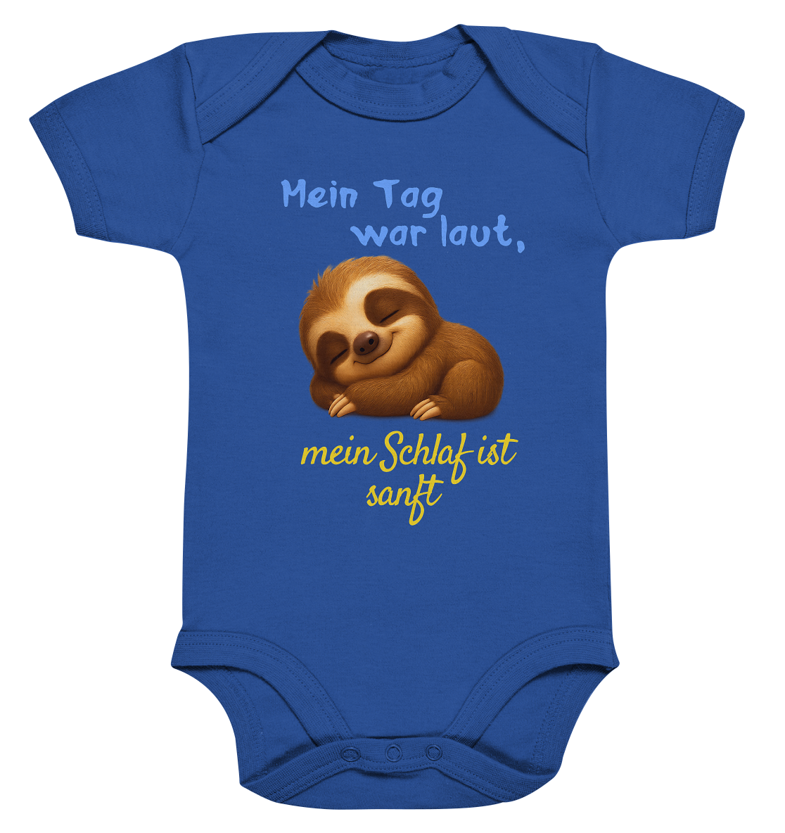 Mein Tag war laut, mein Schlaf ist sanft – Faultierbaby - Organic Baby Bodysuit
