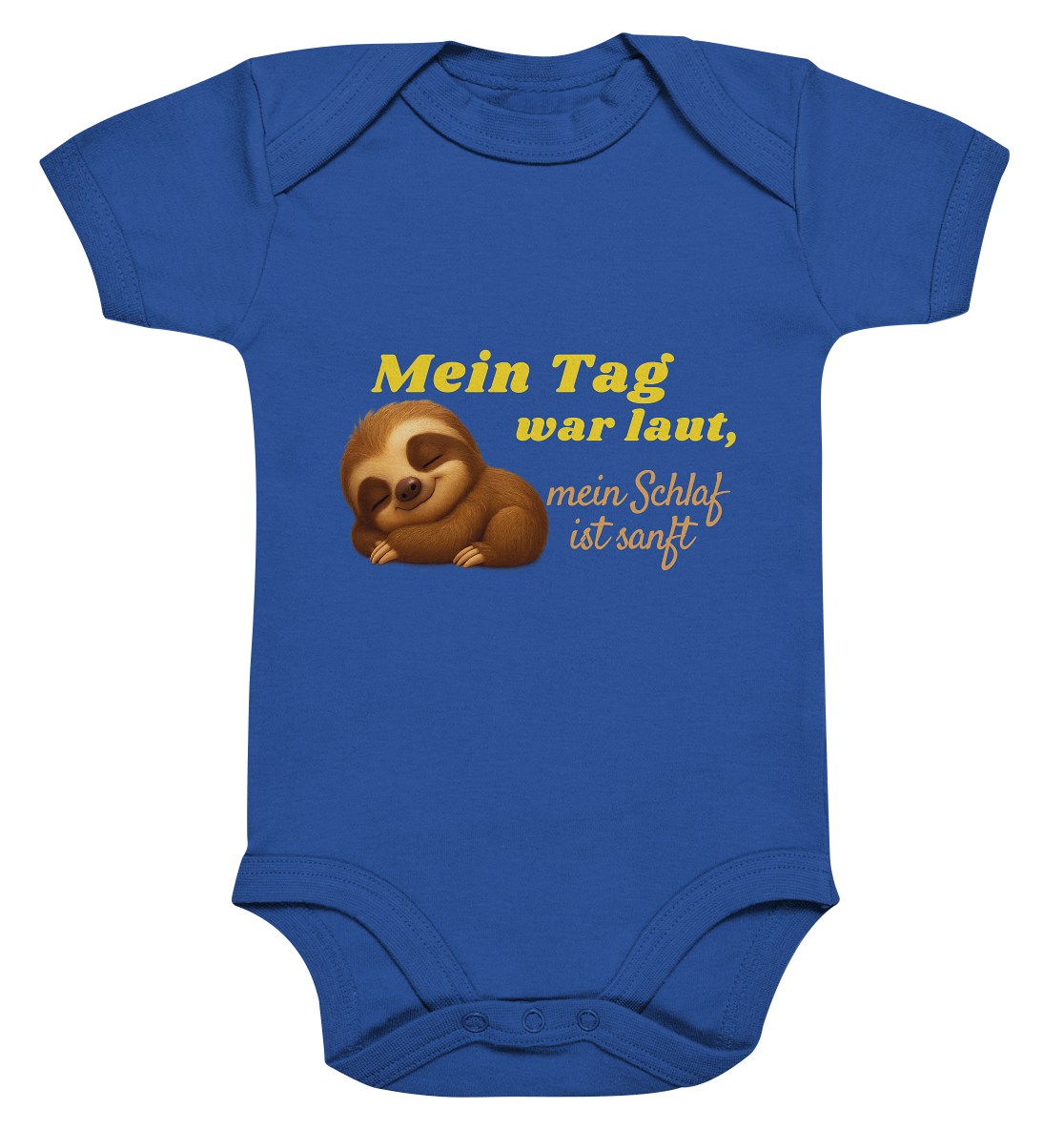 Mein Tag war laut, mein Schlaf ist sanft – Faultierbaby 2 - Organic Baby Bodysuit