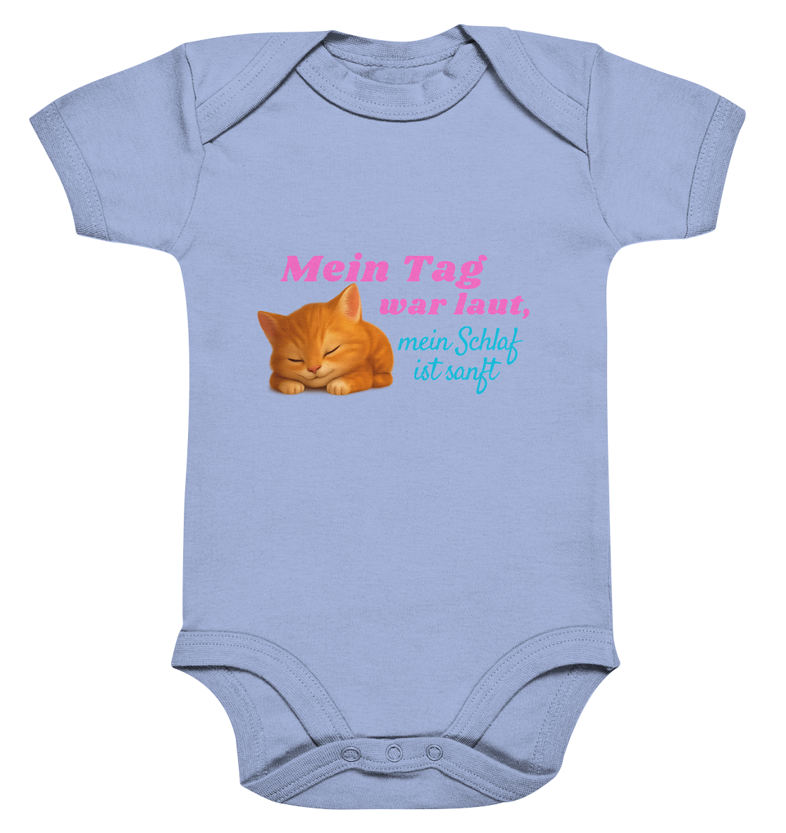 Mein Tag war laut, mein schlaf ist sanft – Kätzchen 2 - Organic Baby Bodysuit