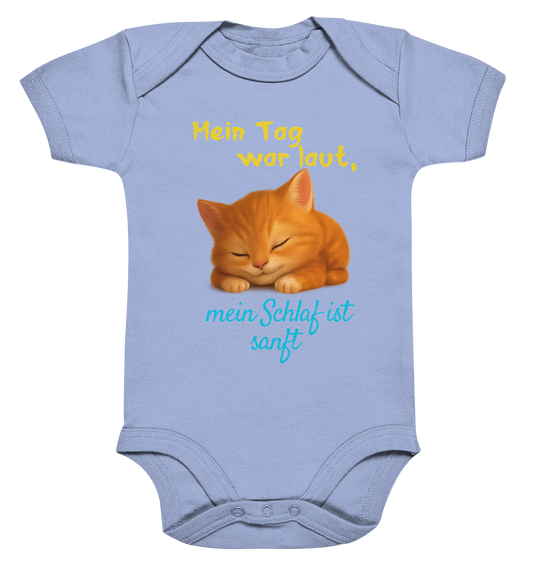 Mein Tag war laut, mein schlaf ist sanft – Kätzchen - Organic Baby Bodysuit