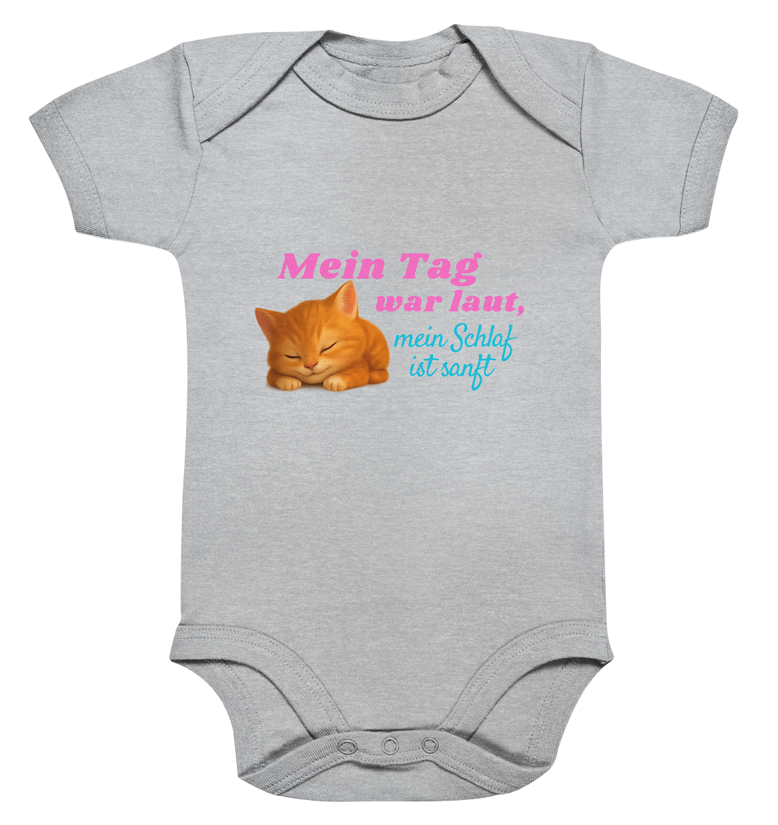 Mein Tag war laut, mein schlaf ist sanft – Kätzchen 2 - Organic Baby Bodysuit