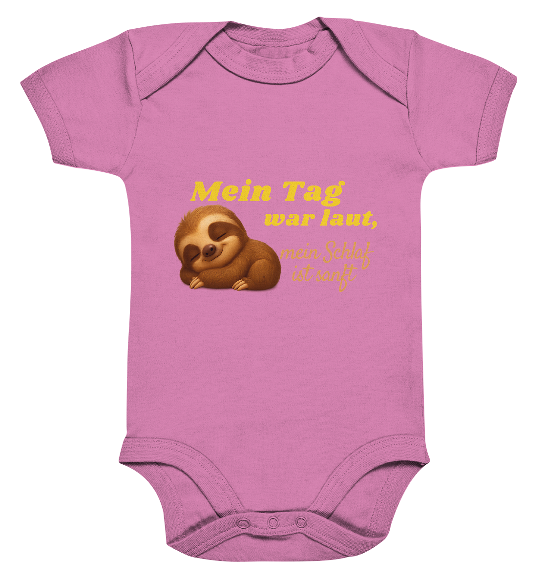 Mein Tag war laut, mein Schlaf ist sanft – Faultierbaby 2 - Organic Baby Bodysuit