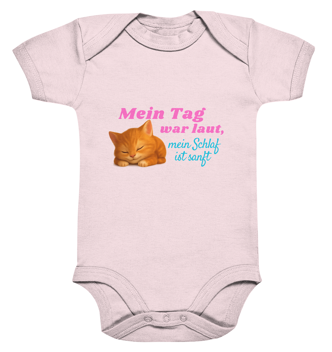 Mein Tag war laut, mein schlaf ist sanft – Kätzchen 2 - Organic Baby Bodysuit