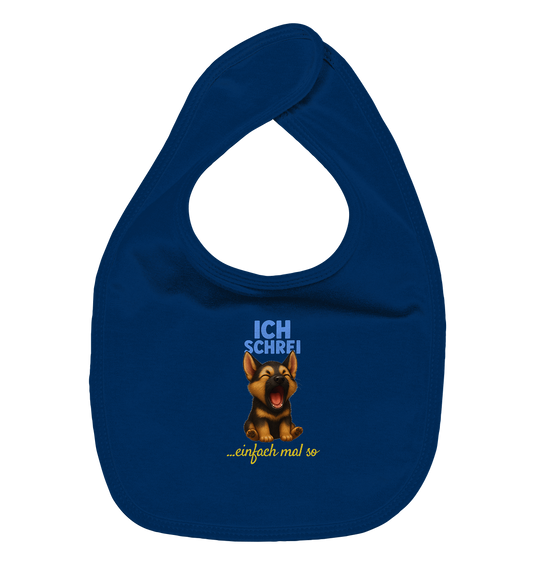 Ich schrei einfach mal so – Schäferhund-Welpe - Organic Baby-Lätzchen