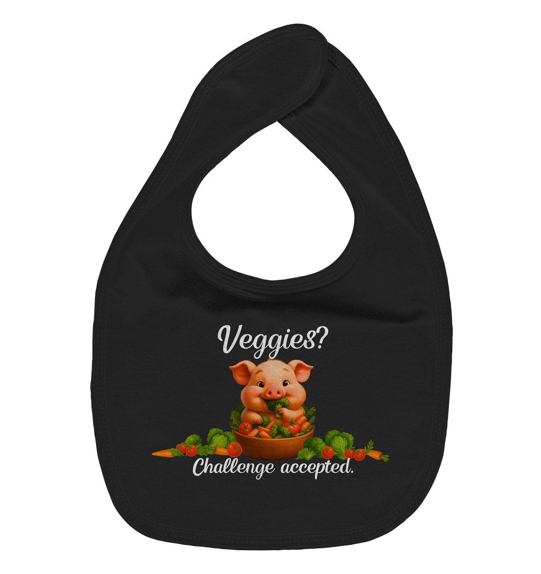 Veggies? Challenge accepted. - Organic Baby-Lätzchen