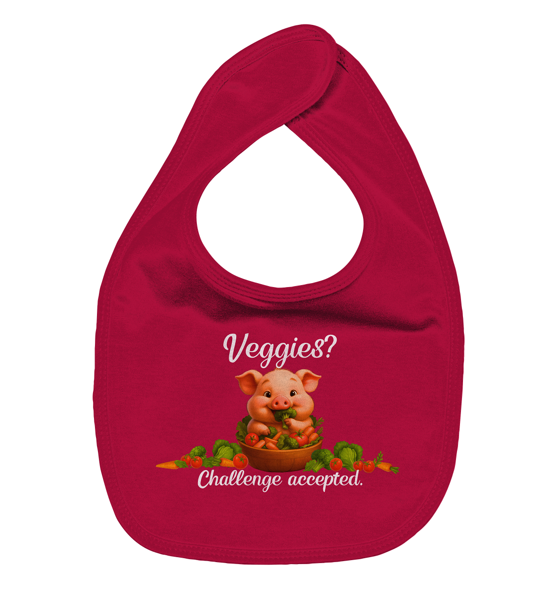 Veggies? Challenge accepted. - Organic Baby-Lätzchen