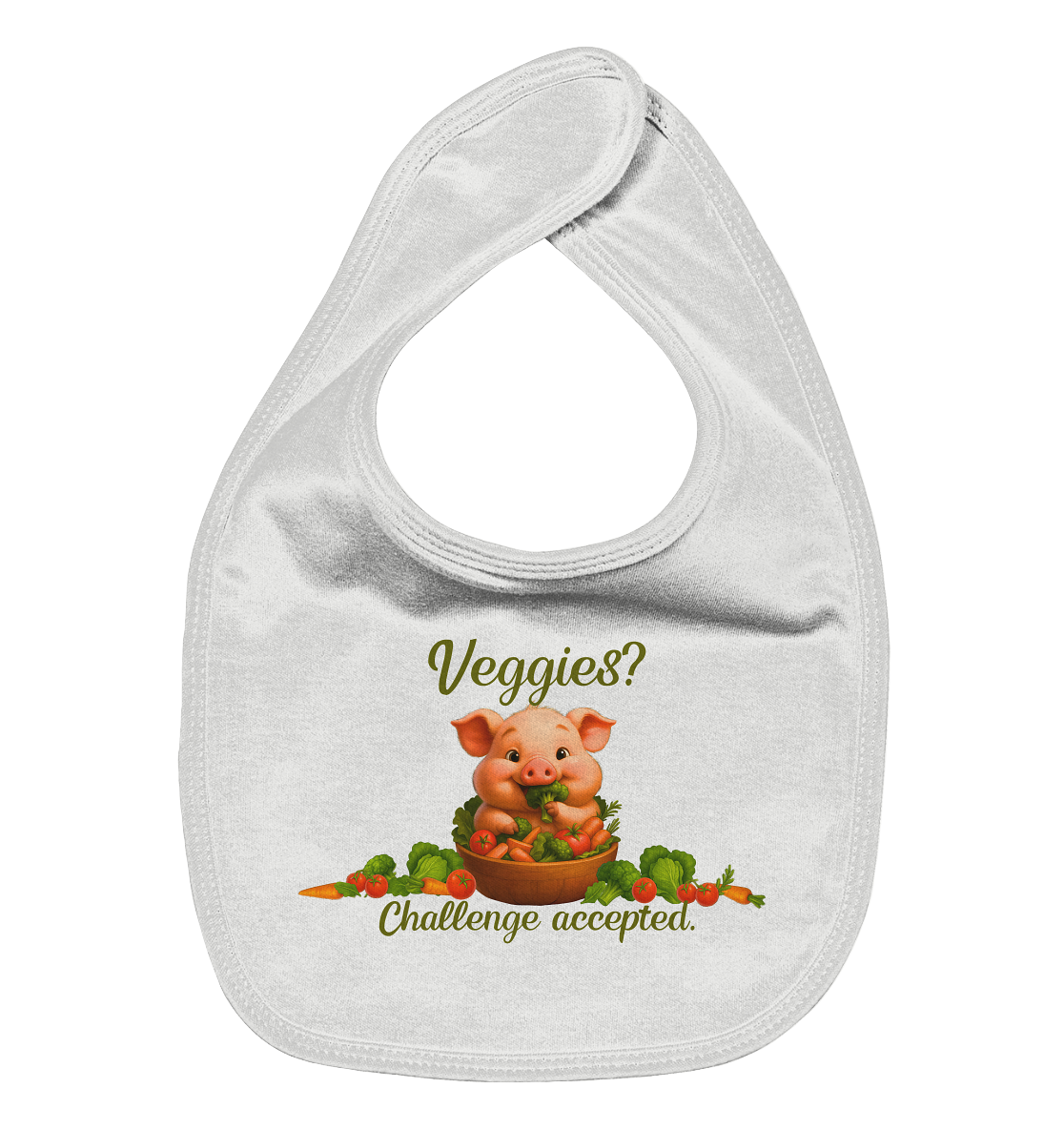 Veggies? Challenge accepted. - Organic Baby-Lätzchen