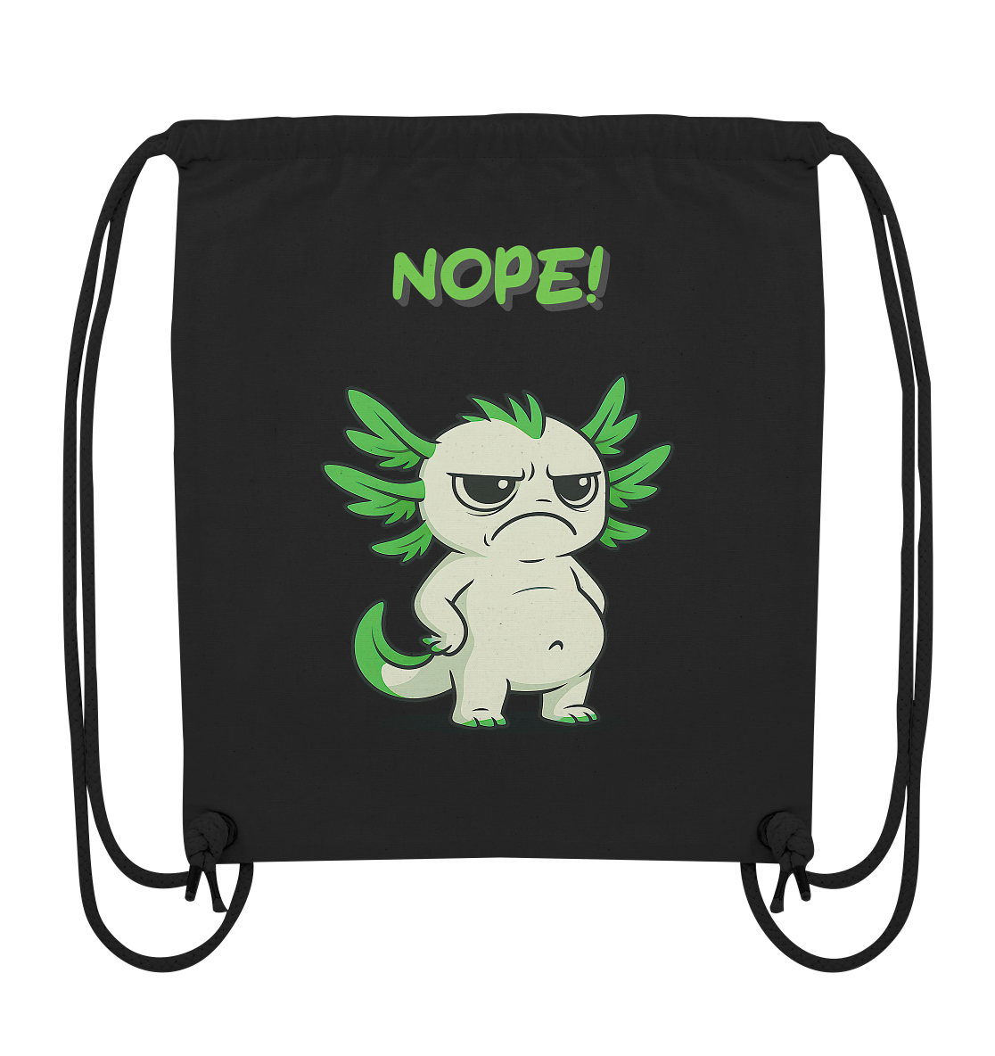 NOPE! Grün - Organic Gym-Bag