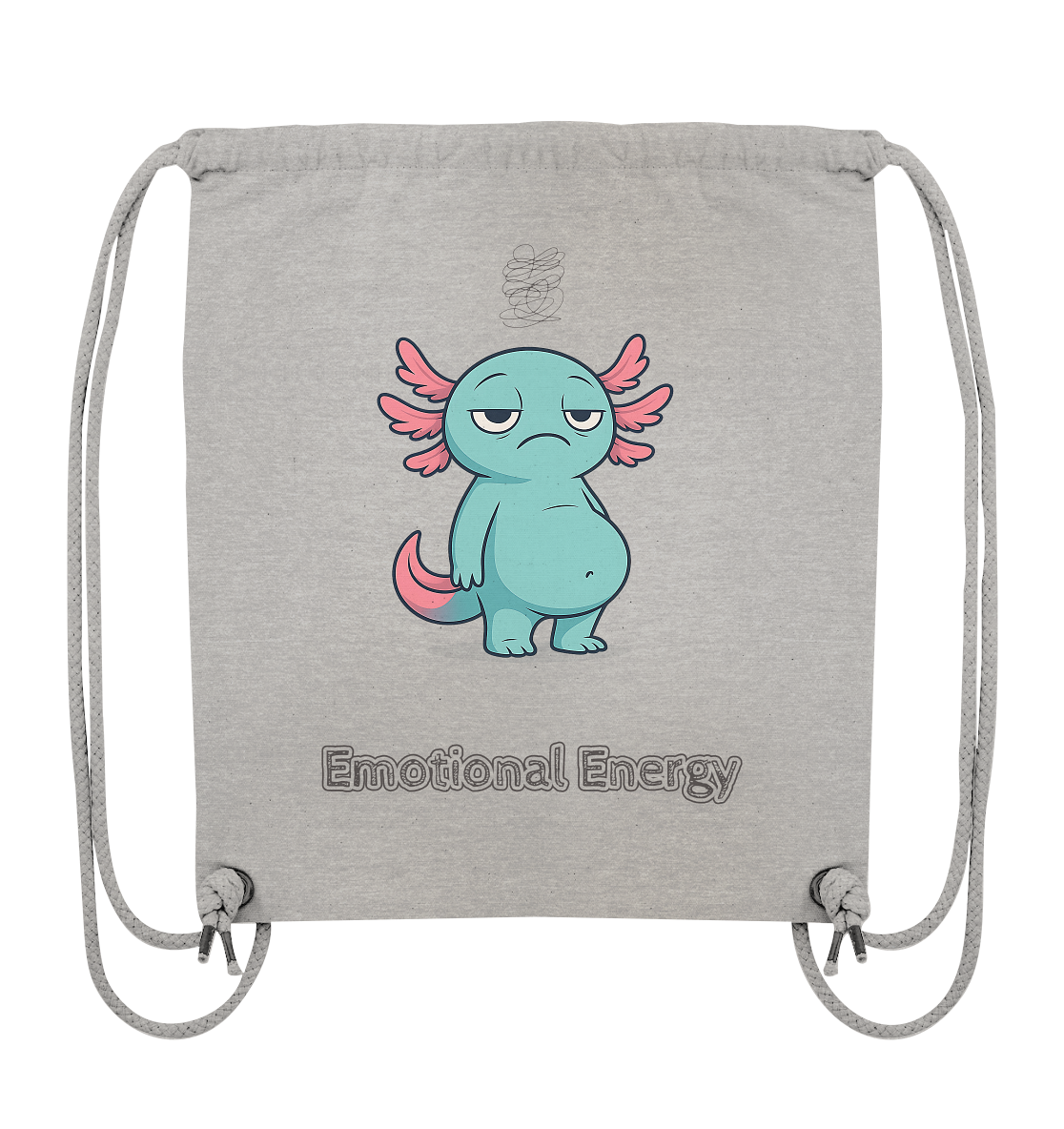 Emotional Energy – Axolotl (Türkis) - Organic Gym-Bag