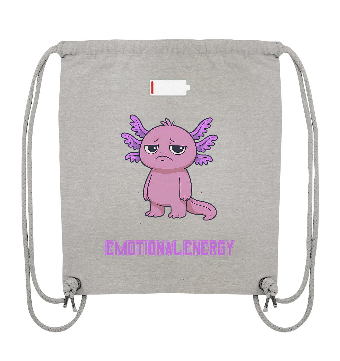 Emotional Energy – Axolotl (Pink) - Organic Gym-Bag