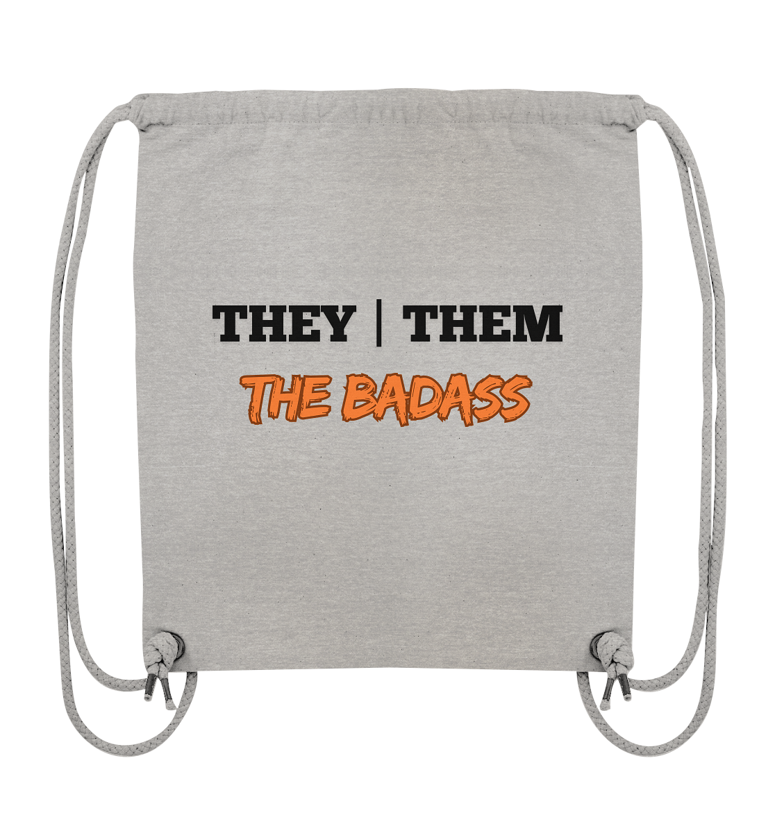 they / them - THE BADASS - Organic Gym-Bag