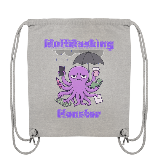 Multitasking Monster - Lila - Organic Gym-Bag