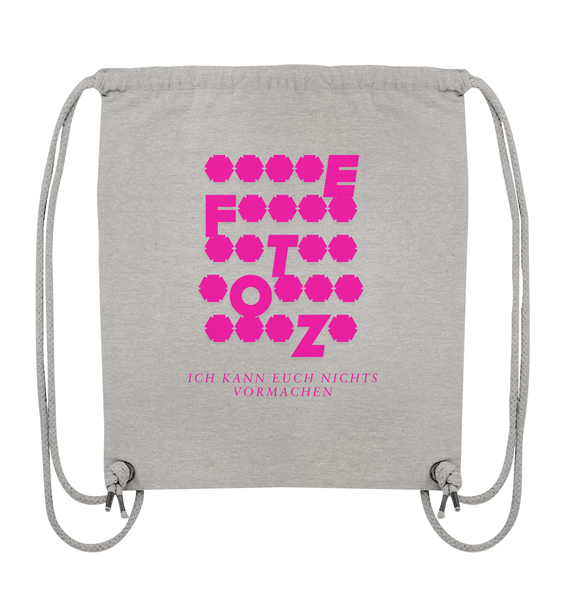 Ich kann euch nichts vormachen – **t** Edition - Organic Gym-Bag