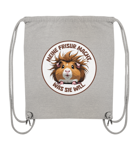 Meine Frisur macht, was sie will – Meerschweinchen (braun) - Organic Gym-Bag