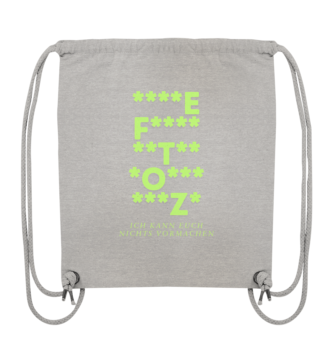 Ich kann euch nichts vormachen – F**** Edition - Organic Gym-Bag