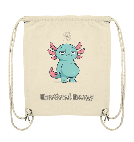 Emotional Energy – Axolotl (Türkis) - Organic Gym-Bag