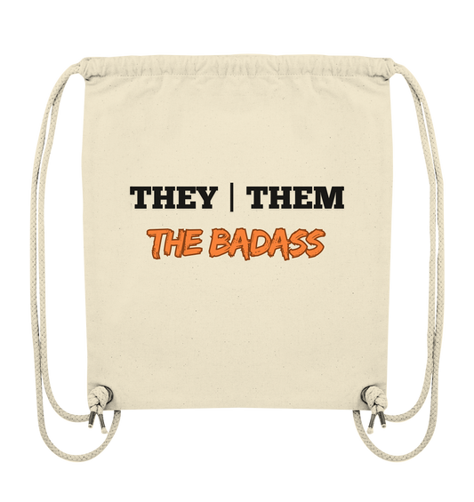 they / them - THE BADASS - Organic Gym-Bag