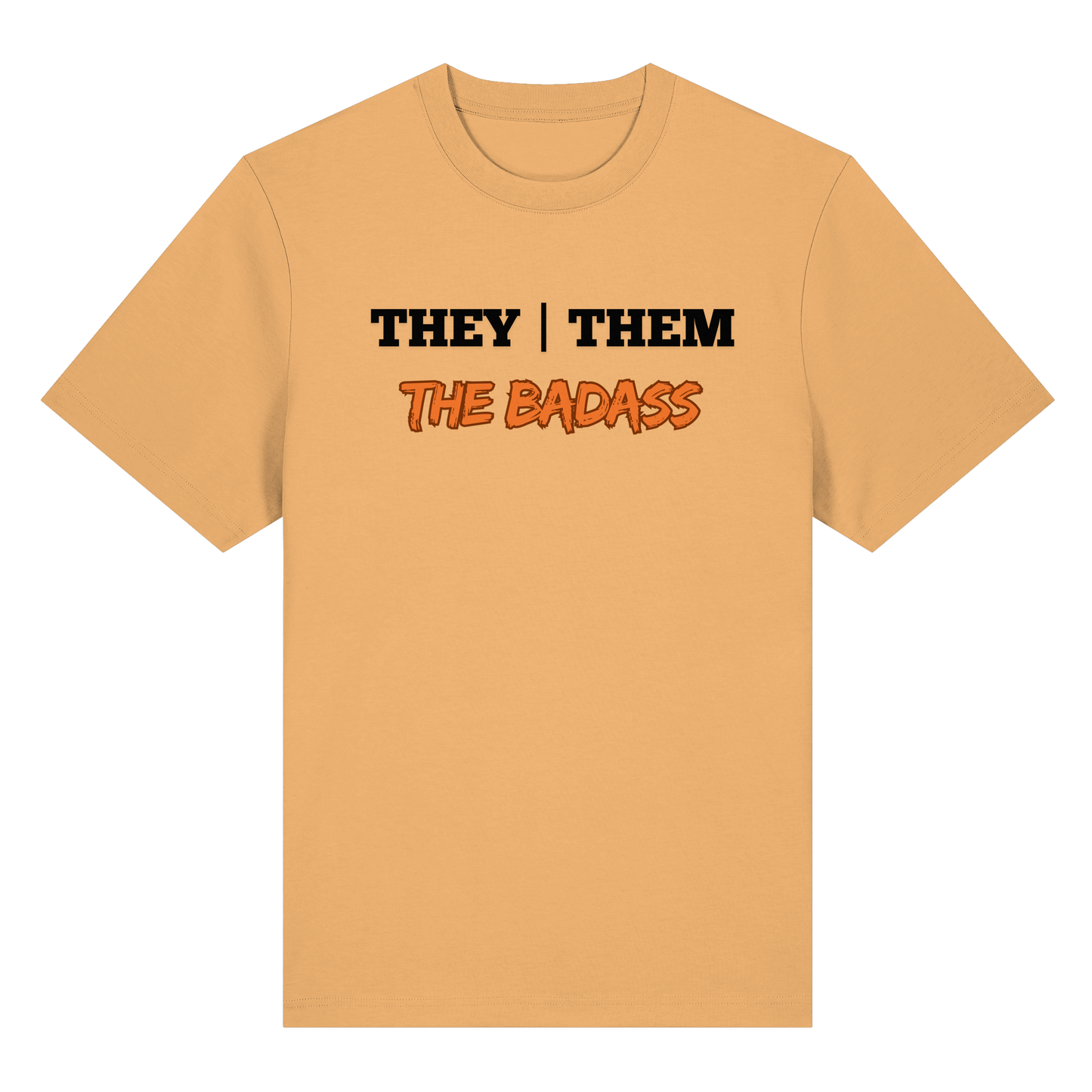 they / them - THE BADASS - Organic Heavy T-Shirt