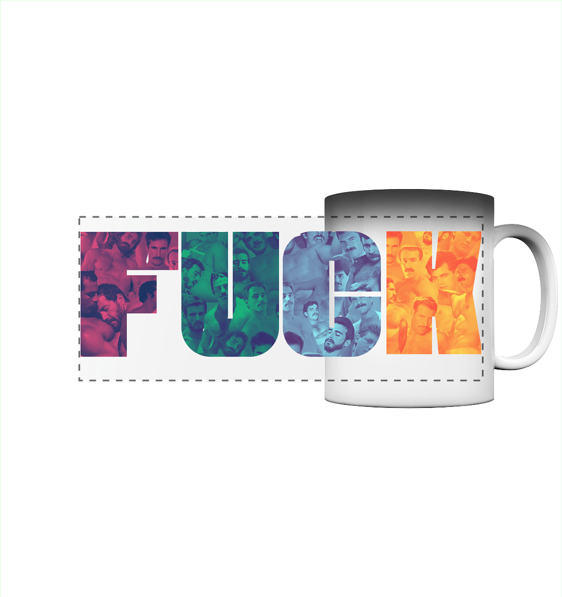 FUCK – Gay Icons Uncut - Panorama Magic Mug