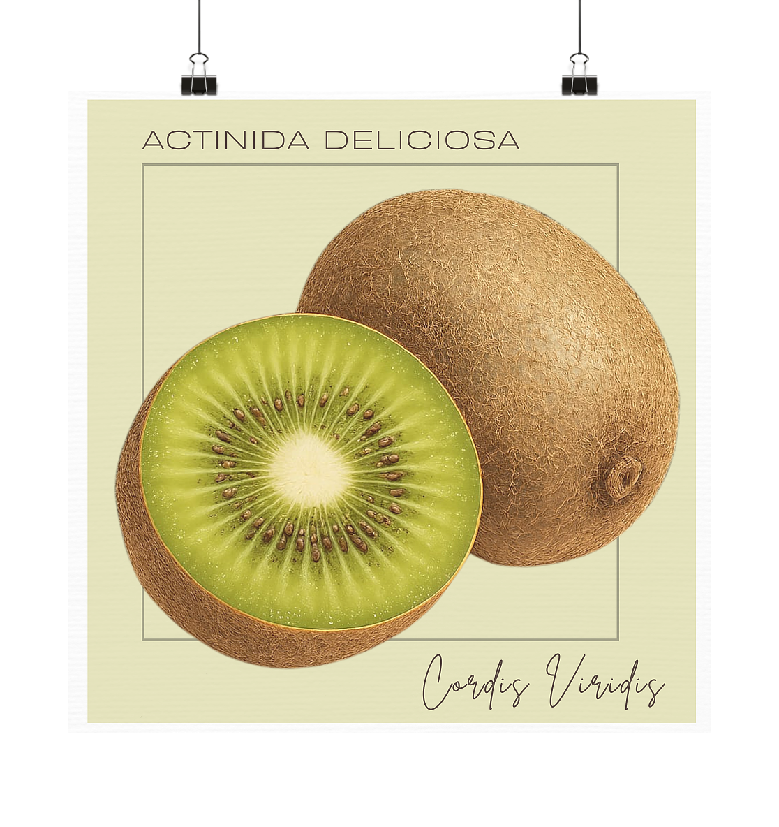 Fructus Botanica – Kiwi - Poster 20x20