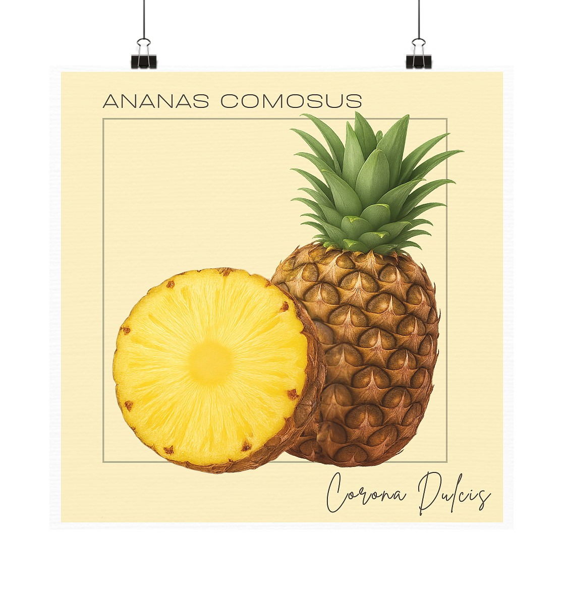 Fructus Botanica – Ananas - Poster 20x20