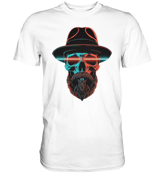 Neon Silence - Turquoise & Orange - Premium Classic T-Shirt