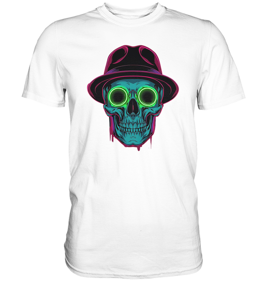 Neon Silence – Purple & Lime - Premium Classic T-Shirt