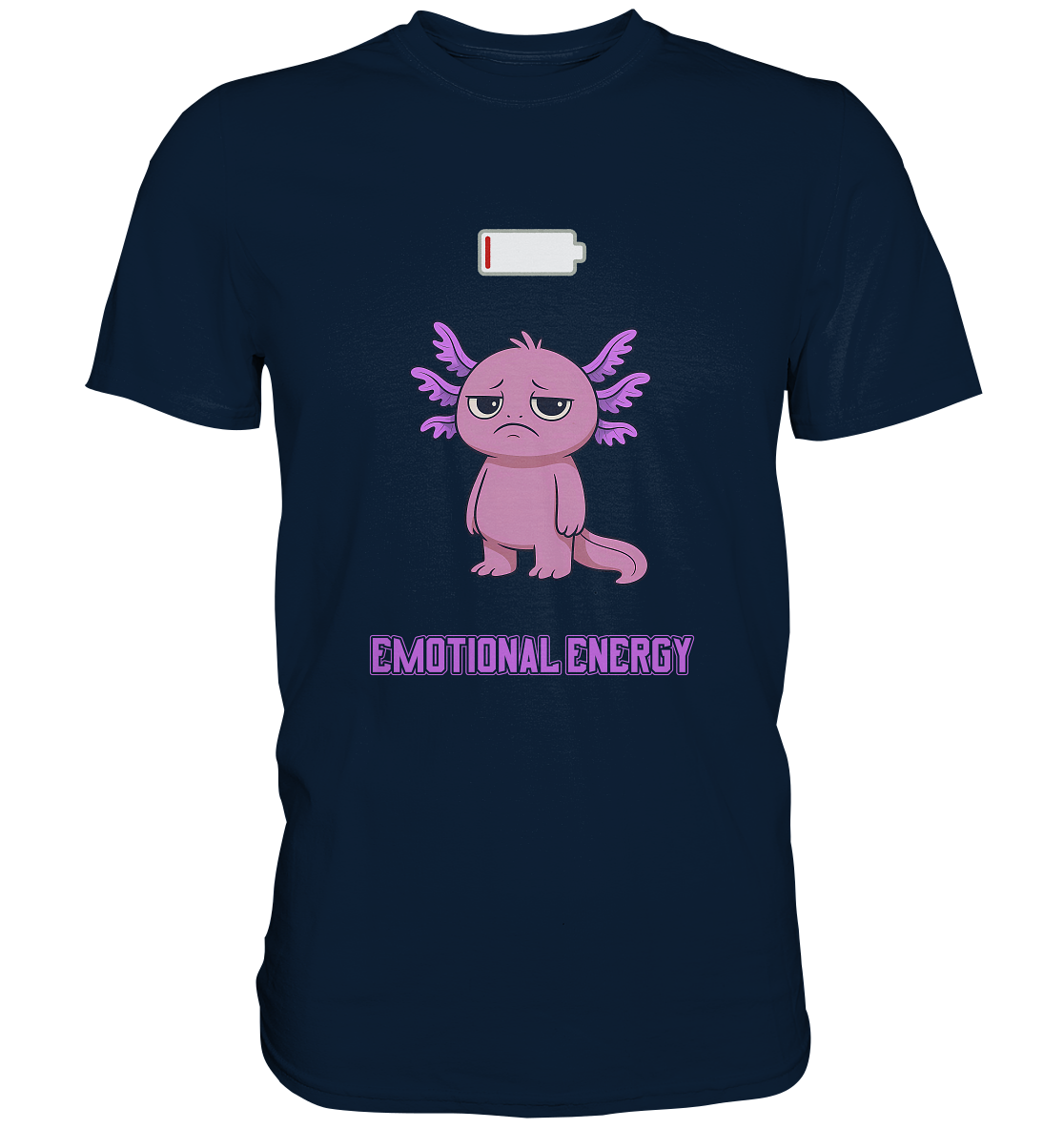 Emotional Energy – Axolotl (Pink) - Premium Shirt