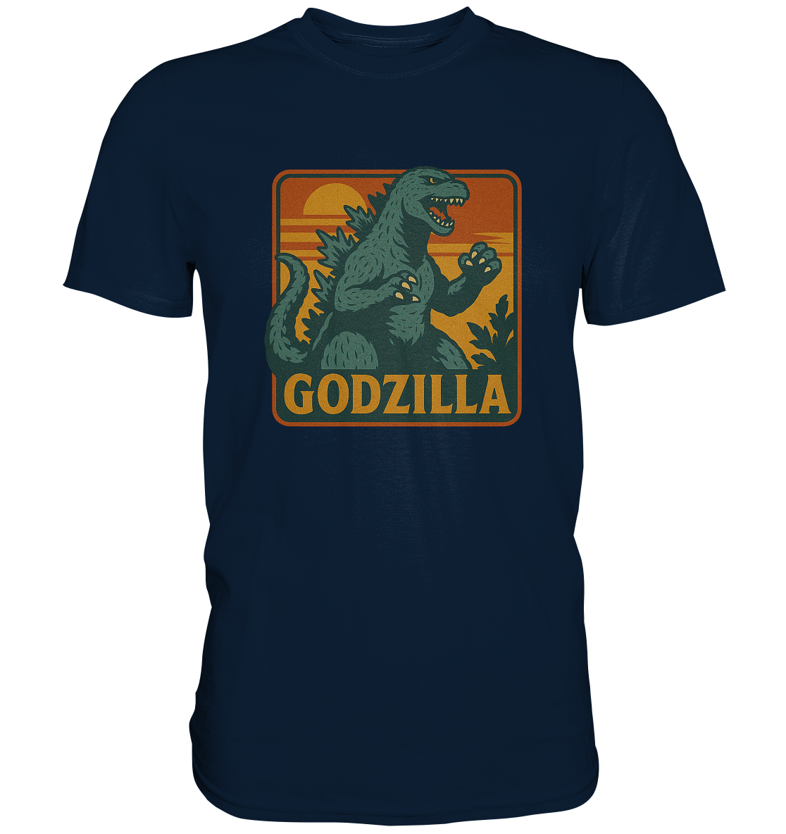 Retro T-Shirt - Godzilla - Premium Shirt
