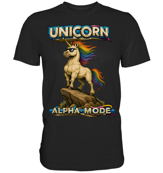 Unicorn Alpha Mode T-Shirt - Premium Shirt