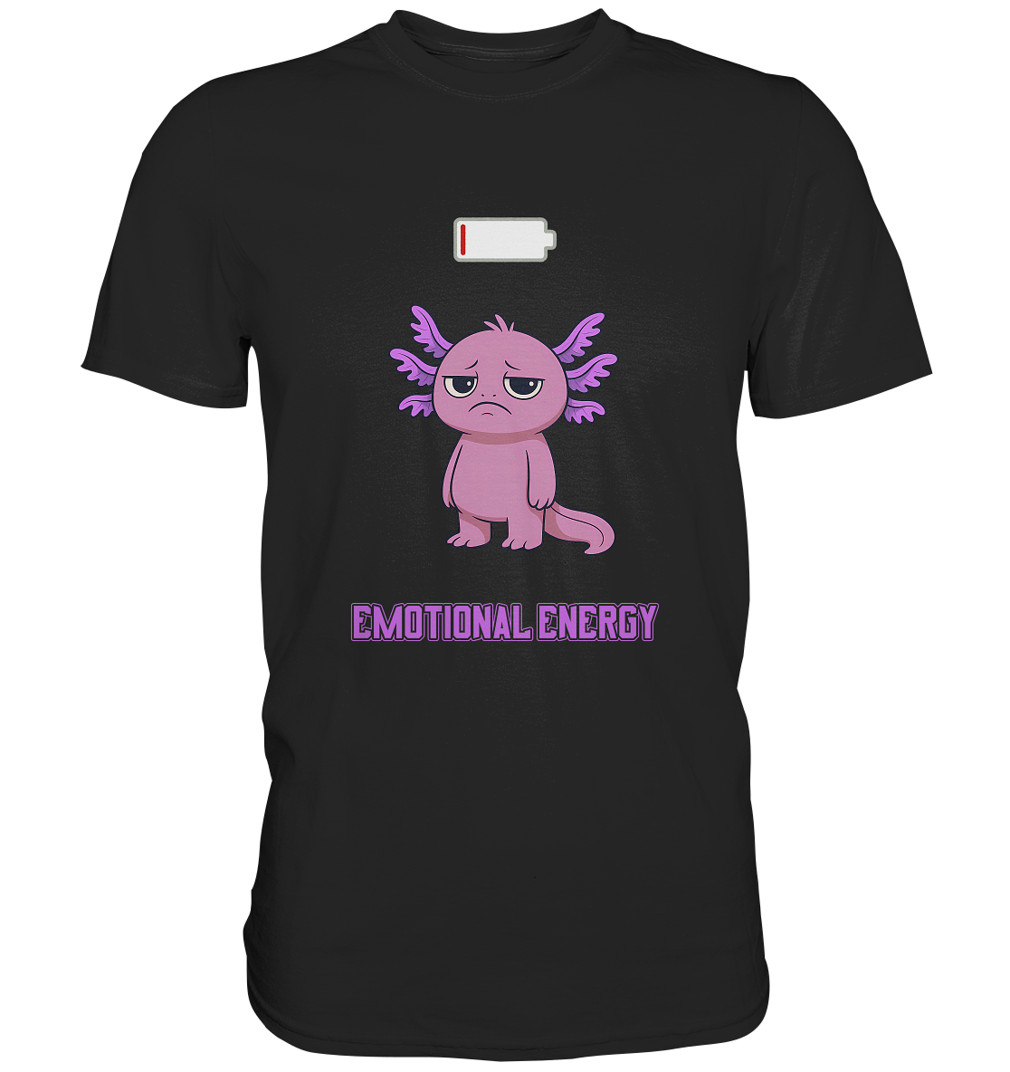Emotional Energy – Axolotl (Pink) - Premium Shirt