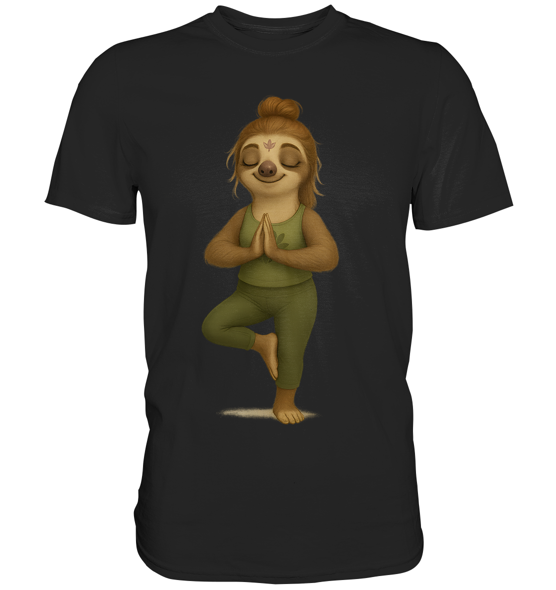 Slothies – Britta Balance – Yoga-Studio-Betreiberin mit permanentem Om - Premium Shirt