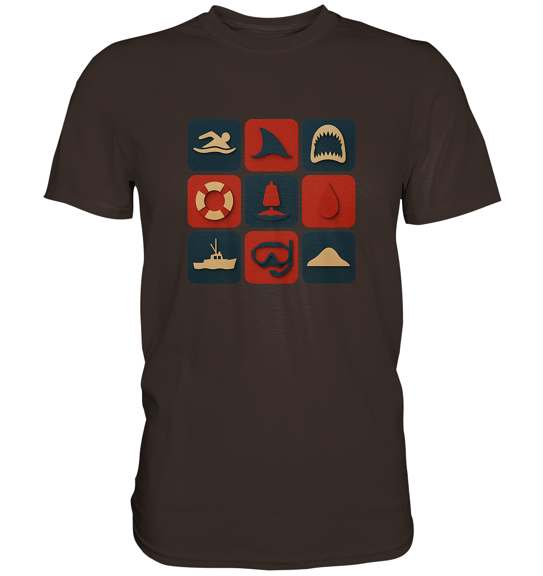 Filmquiz - Horror - Der weiße Hai - Premium Shirt