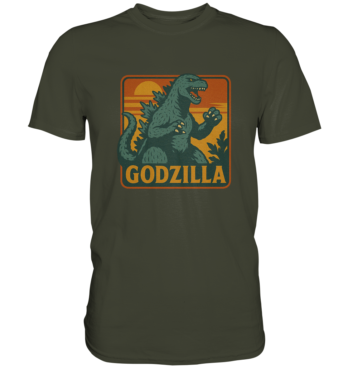 Retro T-Shirt - Godzilla - Premium Shirt