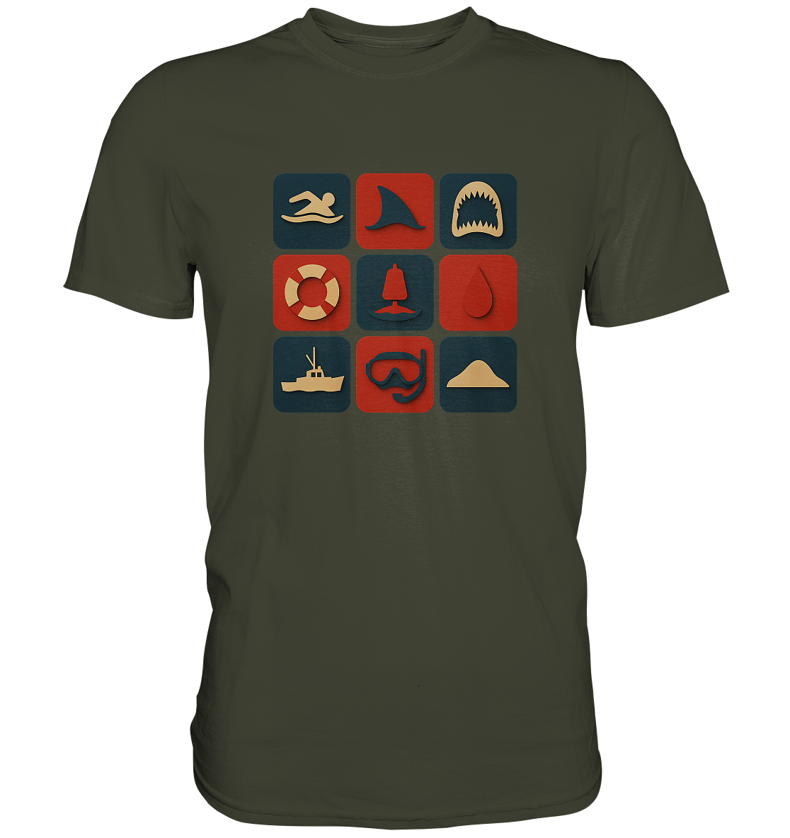 Filmquiz - Horror - Der weiße Hai - Premium Shirt