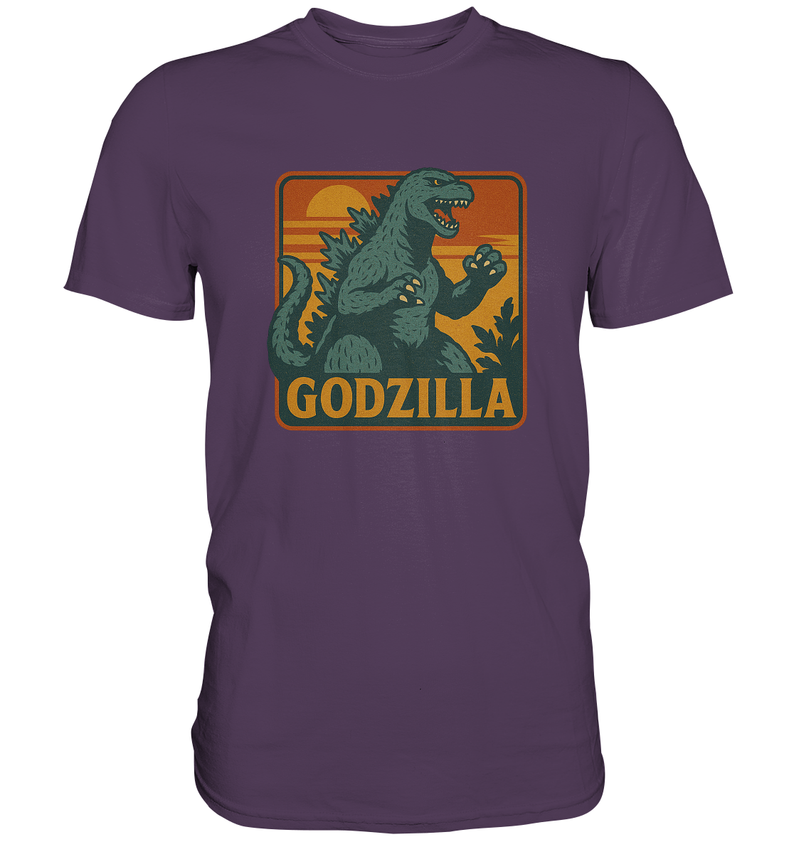 Retro T-Shirt - Godzilla - Premium Shirt
