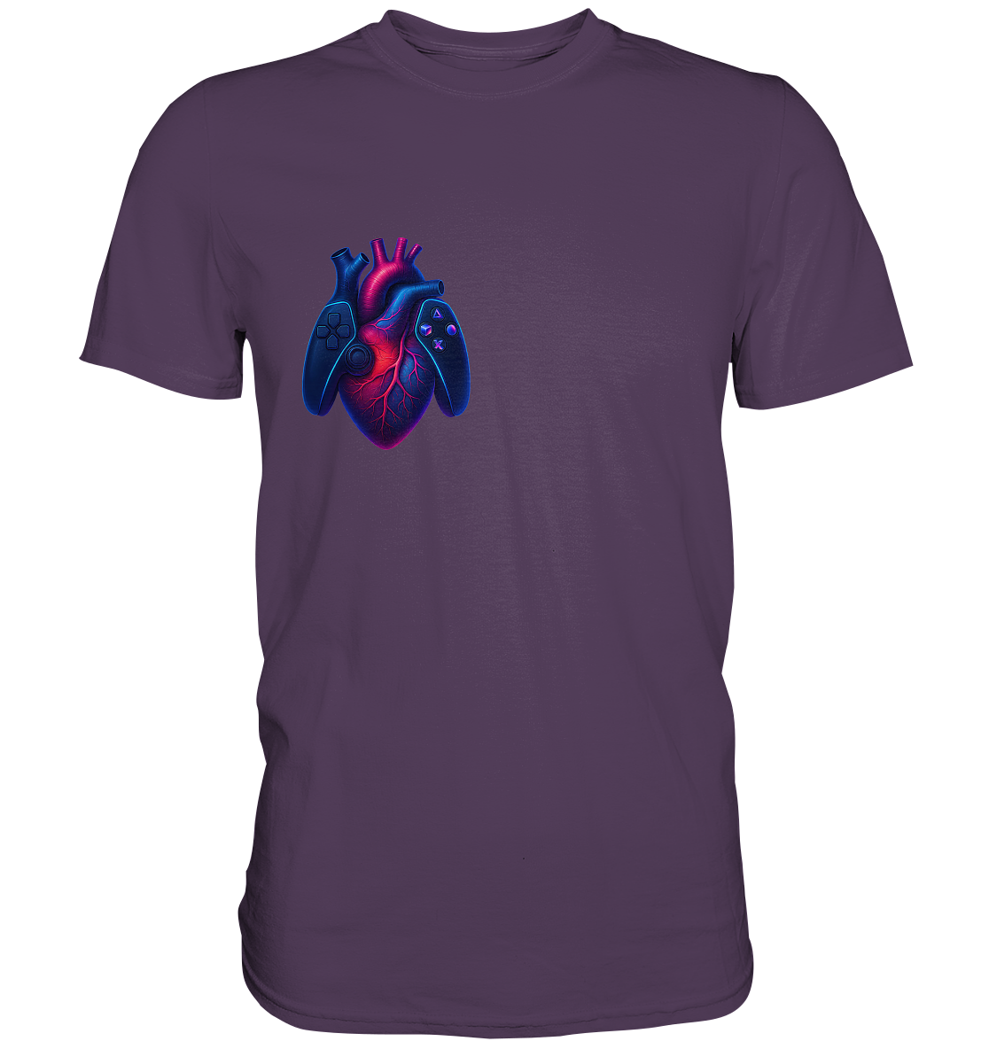 Heart of a Gamer – Pixel Pulse - Premium Shirt