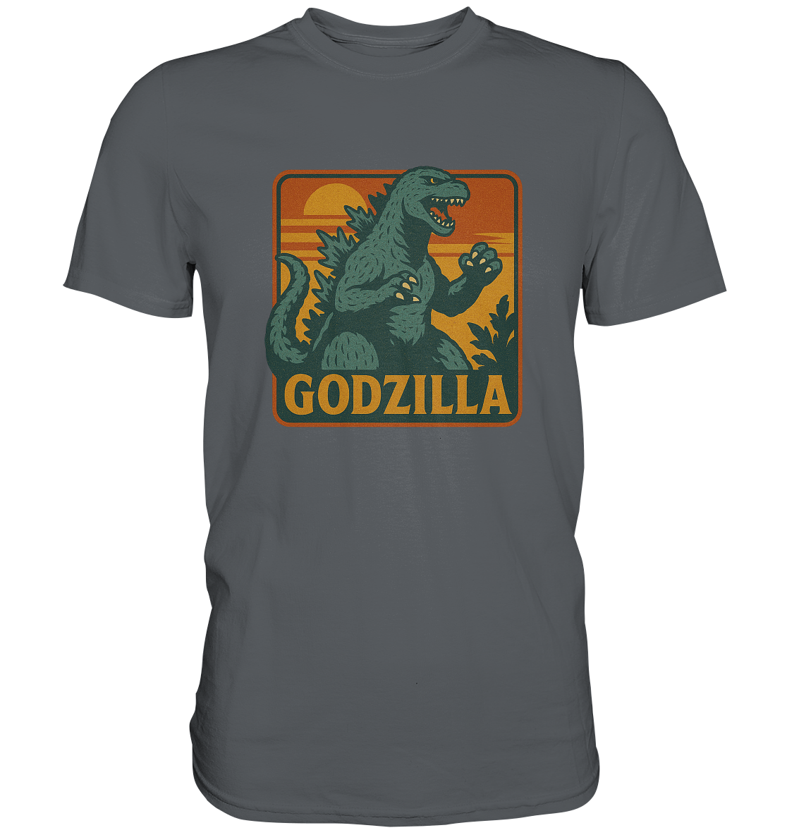 Retro T-Shirt - Godzilla - Premium Shirt