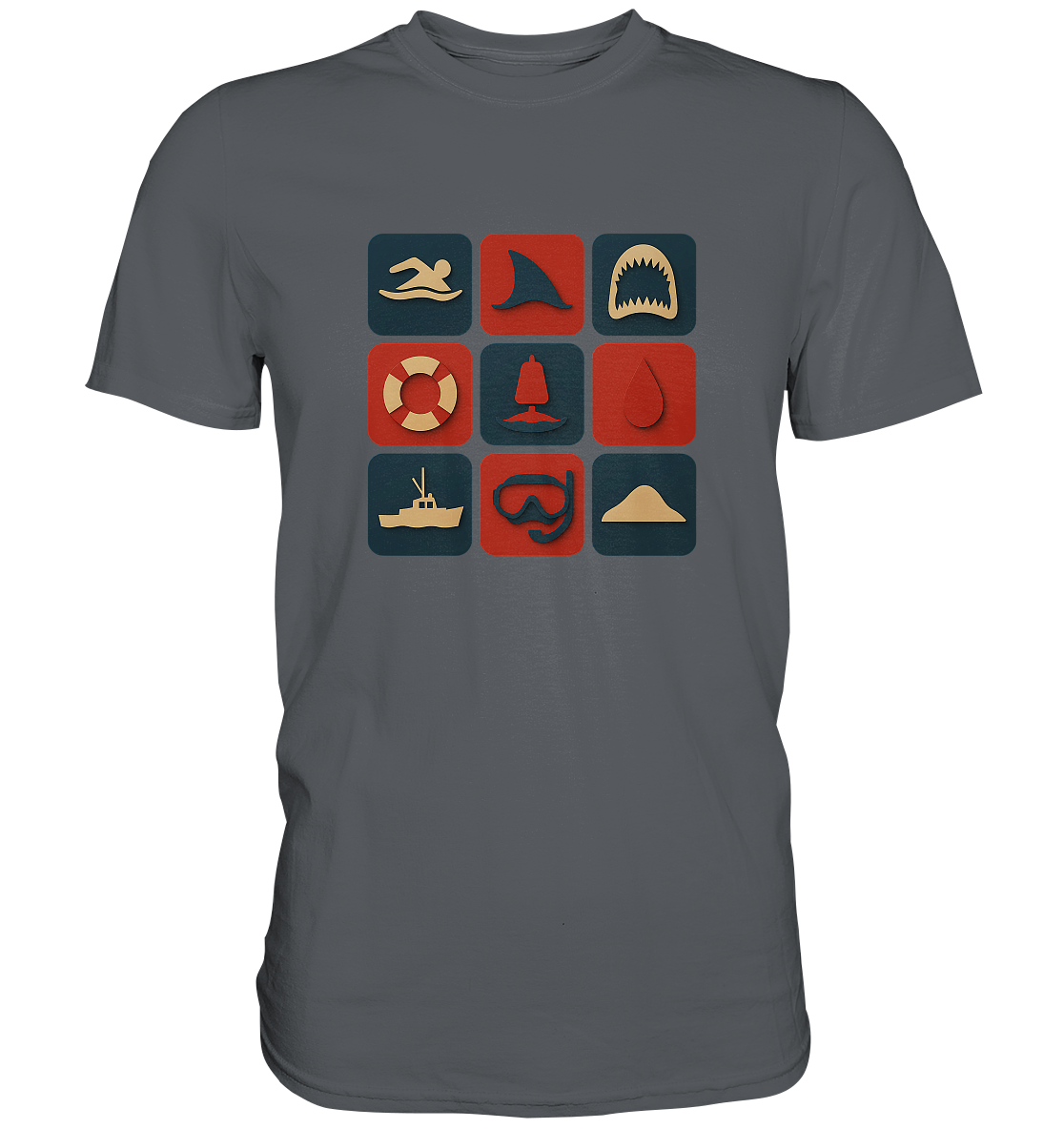 Filmquiz - Horror - Der weiße Hai - Premium Shirt