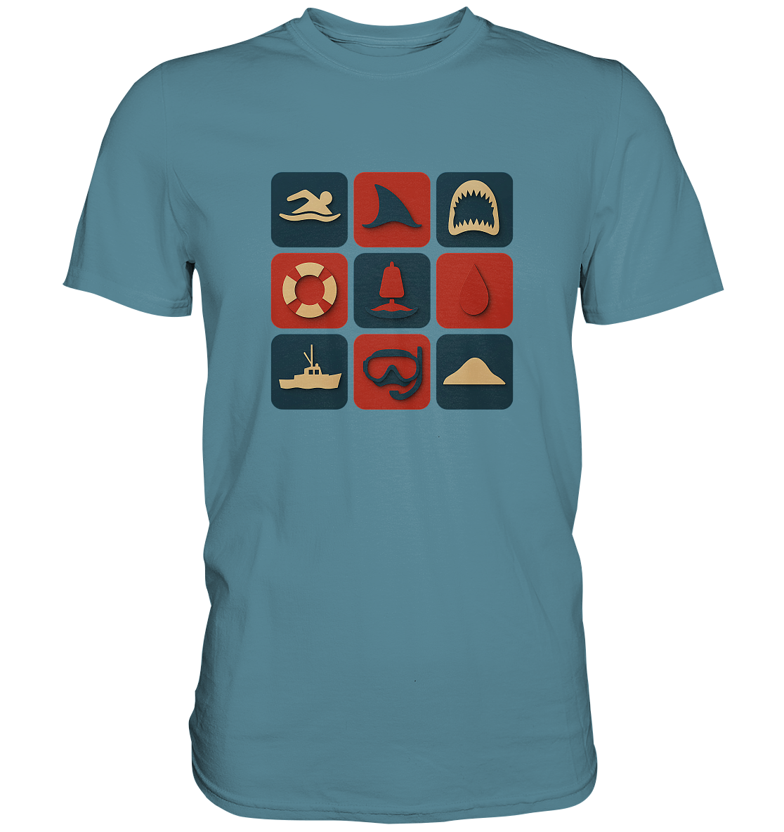 Filmquiz - Horror - Der weiße Hai - Premium Shirt