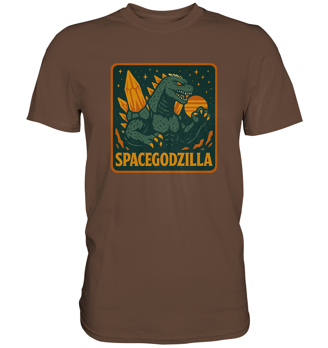 Retro T-Shirt - Spacegodzilla - Premium Shirt